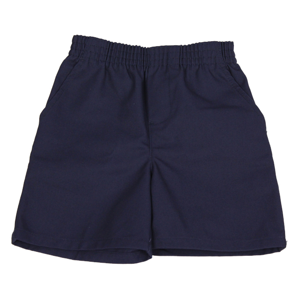 Navy Full Elastic Twill Shorts - Classic Designs