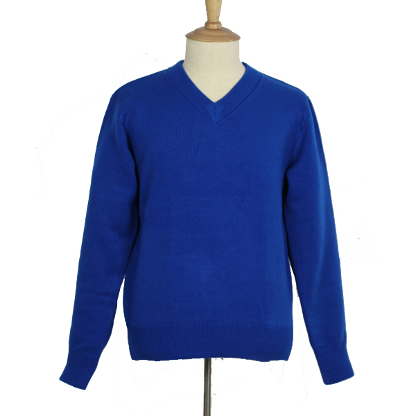Royal Blue Pullover Sweater - Classic Designs