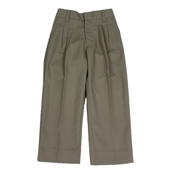 Boys Khaki Twill Pants with Elastic - Classic Designs