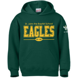 SJBS Eagles Green Hooded Sweatshirt
